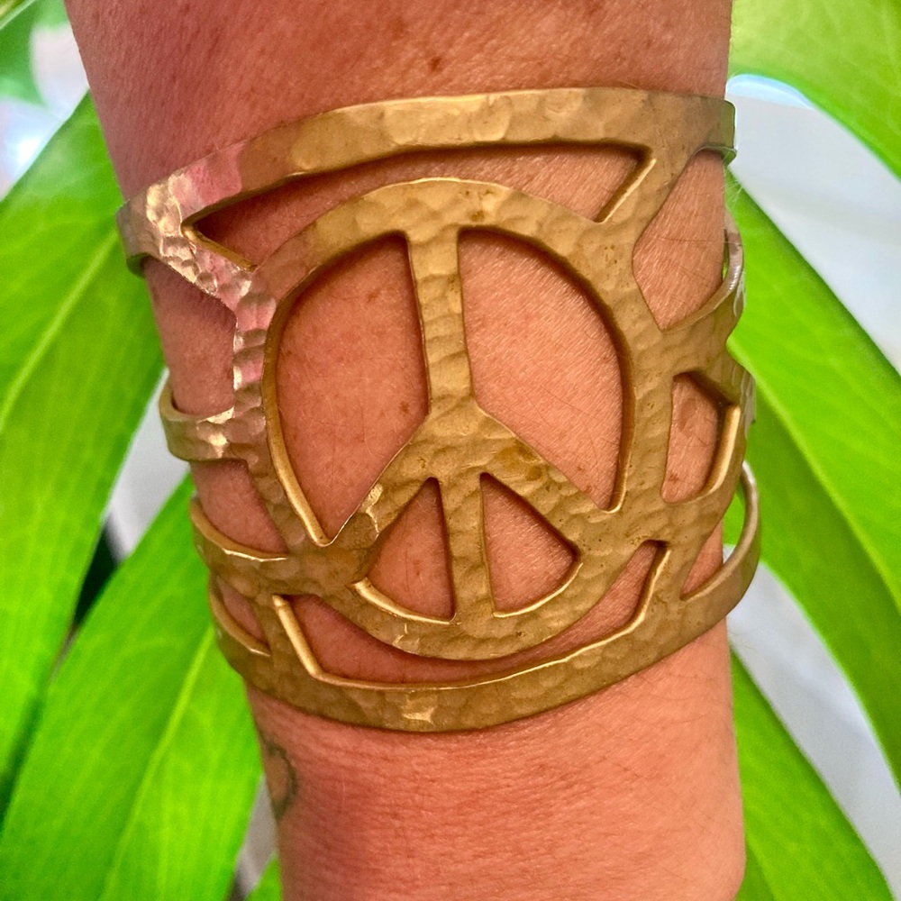 Peace Sign Boho Cuff - Picture 3 of 5